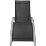  Ležaljka za sunčanje aluminijska crna | shoptok.hr