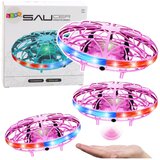 Rc ročno voden dron led luči UFO roza barve | Shoptok.si