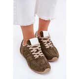 Boto Ladies Sports Shoes Made Of Eco Suede Dark Green Dorella | Shoptok.si