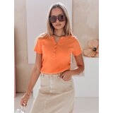 DStreet Bluzka damska one size prążkowana KISS LOOK pomarańczowa | shoptok.hr