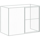 vidaXL Kućica za pse s igralištem antracit 214 x 457 x 181 cm čelična | shoptok.hr