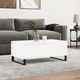 vidaXL Klubska mizica bela 90x50x36,5 cm inženirski les Cene