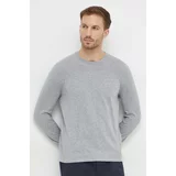 Michael Kors Bombažen pulover siva barva