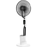  75w stojeći ventilator sa vodenom maglicom na kotačima 43cm 2.8l daljinski upravljač bijeli | shoptok.hr