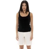Leone 1947 Majice brez rokavov Woman Tank Rib Chic Črna Cene