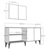 Hanah home komoda verry anthracite walnut | ePonuda.com