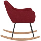  Stolica za ljuljanje od tkanine crvena boja vina | shoptok.hr