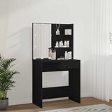  Toaletni stolić s LED svjetlima crni 74,5 x 40 x 141 cm | shoptok.hr