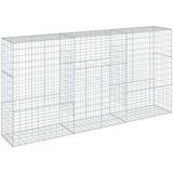 vidaXL Gabionska košara s poklopcem 300x50x150 cm pocinčano željezo | shoptok.hr