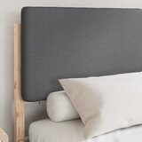  Posteljni okvir z oblazinjenim vzglavjem z vzglavjem Temno siva, (5000101725) | Shoptok.si