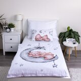 Jerry Fabrics Bijela pamučna dječja posteljina za dječji krevetić 100x135 cm Teddy Bear "Ribbon" – | shoptok.hr