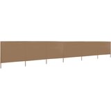  6-panelni vetrobran tkanina 800x160 cm taupe, (20610413) | Shoptok.si