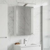  Kopalniška ogledalna omara z LED lučmi Bela 40 x 10,5 x 60,5 cm, (5000233121) | Shoptok.si