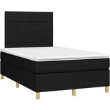  Box spring s madracem LED crni 120 x 200 cm od tkanine | shoptok.hr