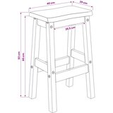  Visoka barska stolica EKAI 2 pcs Crna 40 x 29 x 63 cm | shoptok.hr