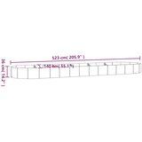  Povišena vrtna gredica od pocinčanog čelika 523x140x36 cm zelena | shoptok.hr