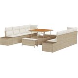  Sjedeća garnitura za vrt Bež 100 x 100 x 71 cm Poli ratan | shoptok.hr