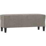  Klop svetlo siva 100x35x41 cm žamet, (20698450) | Shoptok.si