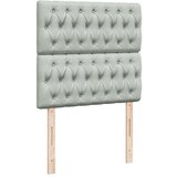 Box spring krevet s madracem svjetlosivi 90x190 cm baršunasti | shoptok.hr