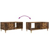  Kava Stol Dimljeni hrast 90 x 50 x 40 cm Konstruirano drvo | shoptok.hr