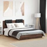  Okvir za krevet s uzglavljem boja smeđeg hrasta 120x190 cm | shoptok.hr