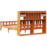 vidaXL Krevet s regalom za knjige bez madraca 160x200 cm od borovine | shoptok.hr