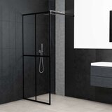 Pregrada Steklena pregrada za tuš prozorno kaljeno steklo 140x195 cm, (20683999) | Shoptok.si