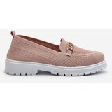 EVENTO Women's Loafers On Flat Heel With Gold Detail Pink Limentia | shoptok.hr
