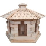  Drvena hranilica za ptice sa posudom za hranu 56x46x37 | shoptok.hr