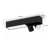 Philips LED RGBW prigušiva spot svetiljka Hue CENTRIS 2xGU10/4,2W + LED/11W | Eponuda.com