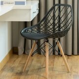 LEMON Set trpezarijskih plastičnih stolica 4 kom Skandi crna 25-KS009SET | Eponuda.com