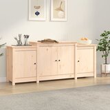 vidaXL Komoda 164 x 37 x 68 cm od masivne borovine | shoptok.hr
