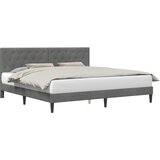 Krevetna konstrukcija Tamnosiva 200 x 200 cm Baršun | Eponuda.com