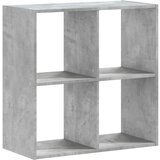 Maison Chic Knjižna omara - Knjižni regal betonsko siva 68,5x32x68,5 cm inženirski les, (21725560) Cene