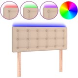 Maison Chic led posteljno vzglavje - vzglavna omarica - nočna omarica kapučino 100x5x78/88 cm umetno usnje, (21707832) Cene