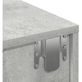 vidaXL Stenska polica s predali betonsko siv 80x33x17 cm inž. les | Shoptok.si