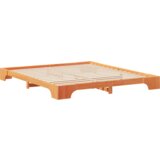  Krevet s daskama s pohranom Smeđa 180 x 220 cm Masivna borovina | shoptok.hr