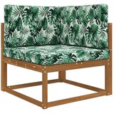  Jastuk za vanjsku sofU 3 pcs Uzorak lista Poliester - Uzorak lišća 80 x 80 cm 1x sjedalo +1x naslon +1x bočna strana (3D bez bar | shoptok.hr