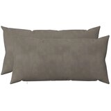  Jastuk s jastukom HEERLEN 2 kom. Svjetlosiva Baršun - Svjetlosiva 40 x 80 cm 2 | shoptok.hr