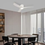  ZEVENTI - LED plafonski ventilator ORBITO LED/24W/230V Wi‑Fi Tuya beli + sa daljinskim upravljačem | Eponuda.com