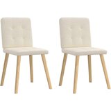 vidaXL Jedilni stol 2 kosa platno | Shoptok.si