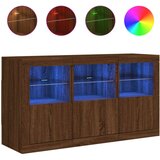 vidaXL Komoda s LED svjetlima boja hrasta 123x37x67 cm | shoptok.hr
