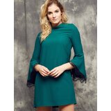 Cocomore Boutiqe dress with stand-up collar and flared sleeves green Cijene
