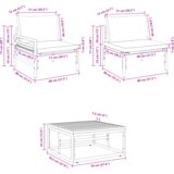 vidaXL Vrtna sedežna garnitura 8 pcs antracit siva 70 x 70.5 x 31.5 cm | Shoptok.si