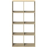vidaXL Pregrada s knjižno omaro sonoma hrast 69,5x29x137,5 cm inž. les Cene