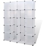 vidaXL modularni Ormar s 14 Odjeljaka Bijeli 37 x 146 x 180,5 cm | shoptok.hr