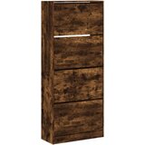 Maison Chic Omarice za obutev - Kopa za čevlje s 4 predali dimljeni hrast 80x34x187,5 cm, (21777674) Cene