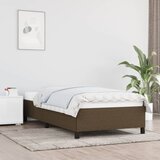  Okvir za krevet bez madraca tamnosmeđi 90 x 190 cm od tkanine | shoptok.hr