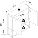 MID.YOU Omara Z Ogledalom Edino, Bela | Shoptok.si