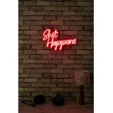 Wallity Shit Happens - Red Red Decorative Plastic Led Lighting | ePonuda.com